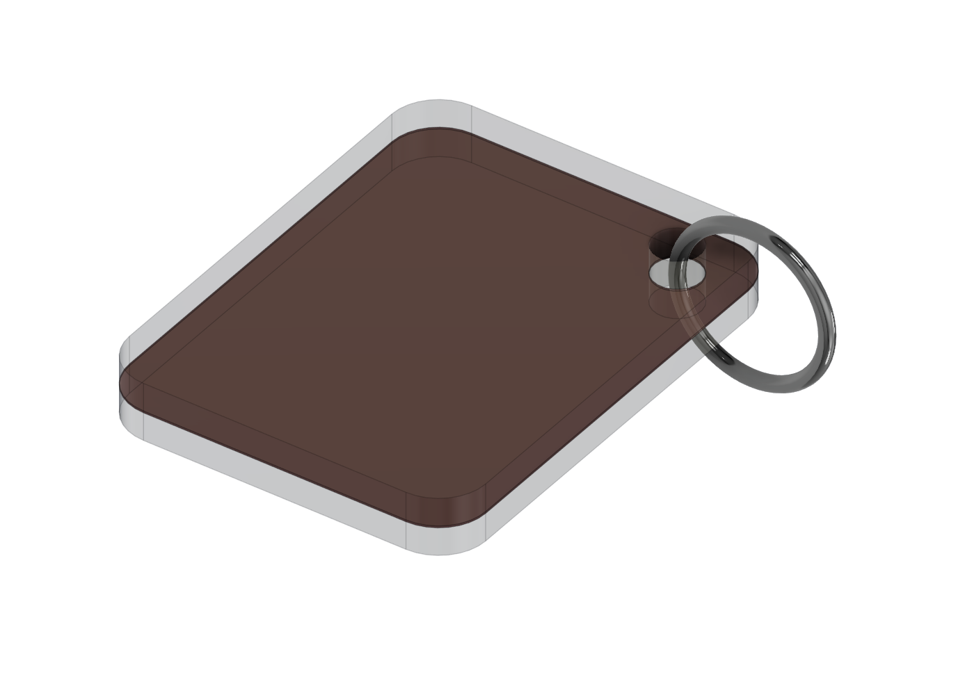 Assembled acrylic keychain